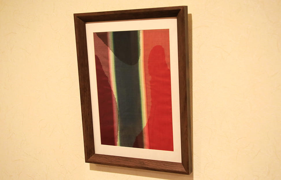 画像:客室蘭にある秩父銘仙